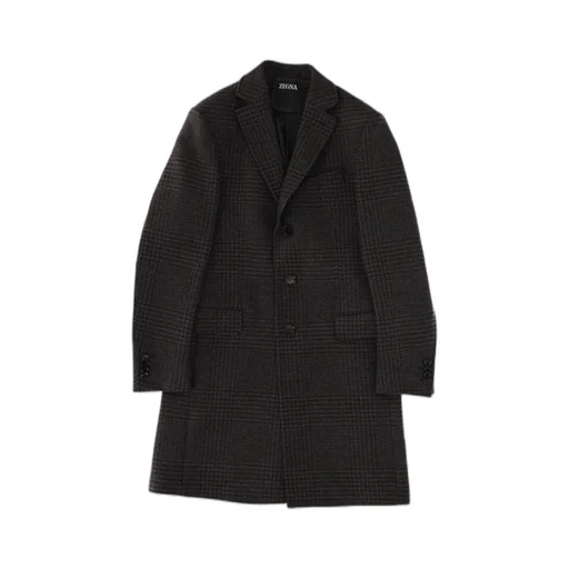 Check Pattern Wool Coat