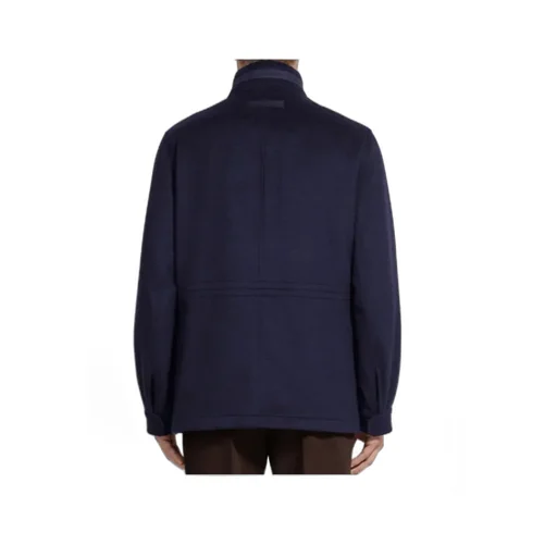 Long-Sleeved Stand-Up Collar Cotton Coat