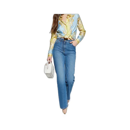 Pattern-Printed Long-Sleeved Shirt