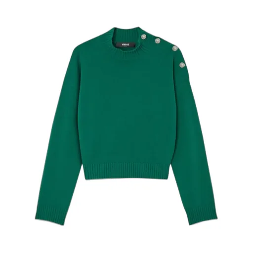 Stand-Up Neck Knitted Jumper