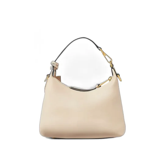 Logo Plaque Zipped Shoulder Bag