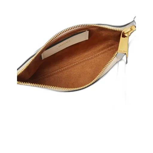 Logo Plaque Zipped Shoulder Bag