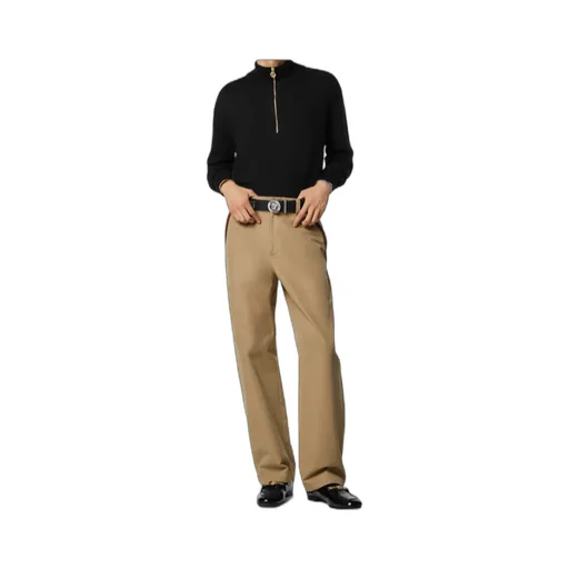 Half-Zipped Knitted Jumper