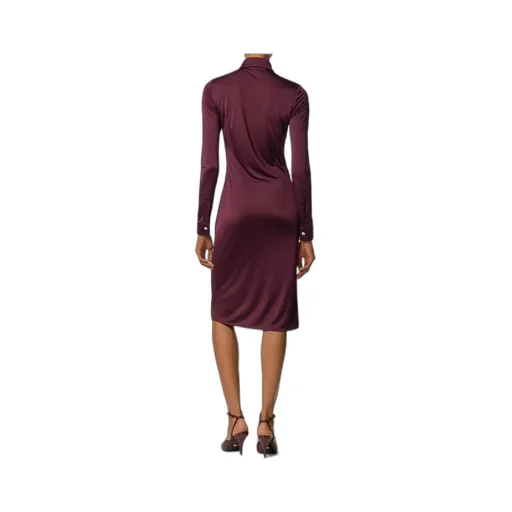 Draped Long-Sleeved Dress