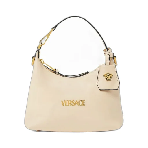 Logo Plaque Zipped Shoulder Bag