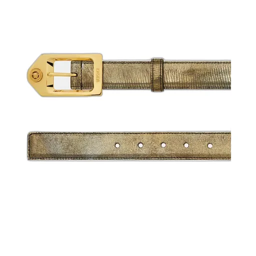 Logo-Engraved Buckle Belt