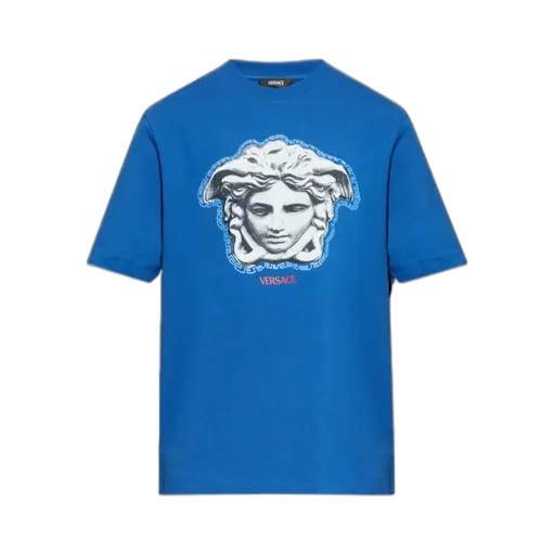 Medusa-Head Printed Crewneck T-Shirt