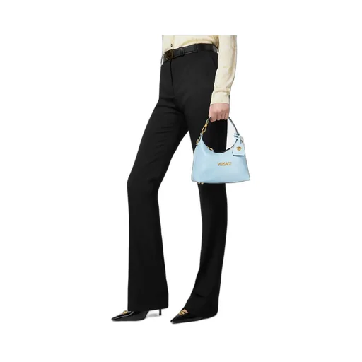Logo Plaque Zipped Shoulder Bag