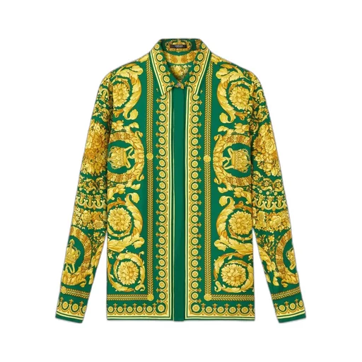 Baroque Pattern Long Sleeved Shirt