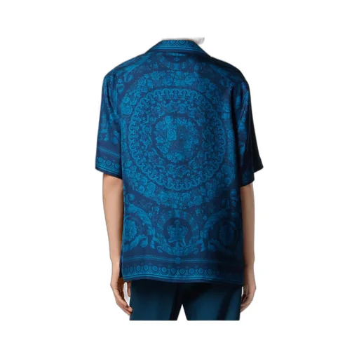 Barocco-Printed Short-Sleeved Shirt