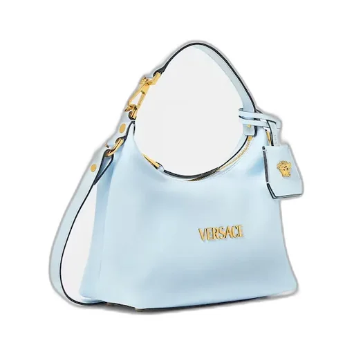Logo Plaque Zipped Shoulder Bag