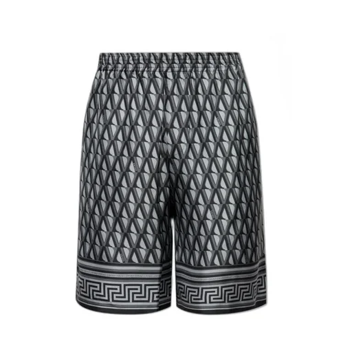Pattern-Printed Elasticated Waistband Shorts