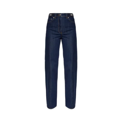 Logo-Patch Straight Leg Jeans