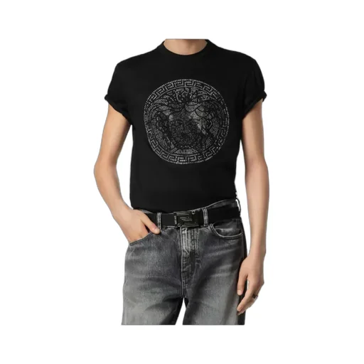 Medusa-Embellished Crewneck T-Shirt