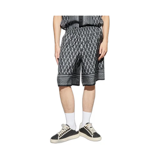 Pattern-Printed Elasticated Waistband Shorts