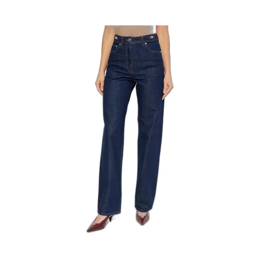 Logo-Patch Straight Leg Jeans