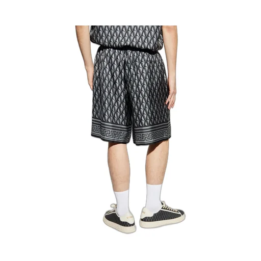 Pattern-Printed Elasticated Waistband Shorts