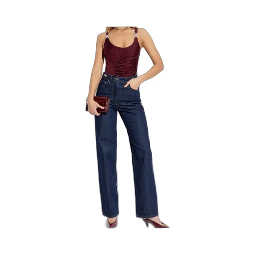 Logo-Patch Straight Leg Jeans