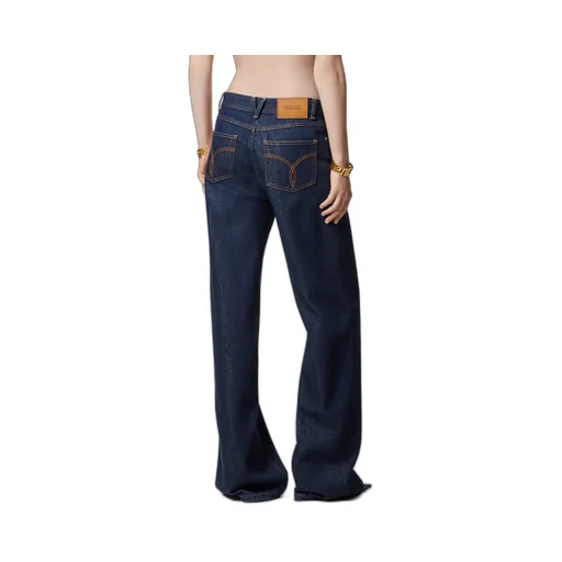 Logo-Patch Straight Leg Jeans