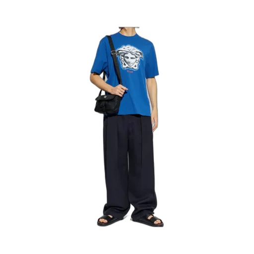 Medusa-Head Printed Crewneck T-Shirt