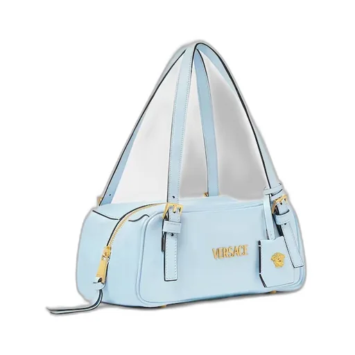 Logo-Lettering Zipped Shoulder Bag
