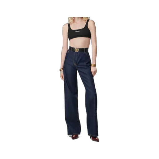 Logo-Patch Straight Leg Jeans