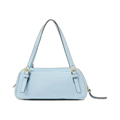 Logo-Lettering Zipped Shoulder Bag