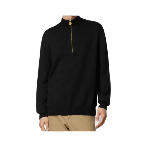 Half-Zipped Knitted Jumper