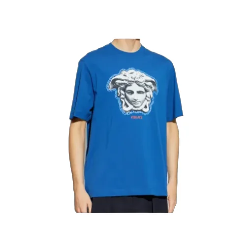 Medusa-Head Printed Crewneck T-Shirt