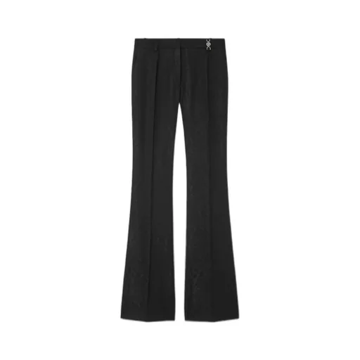 Pattern-Printed Creased Trousers