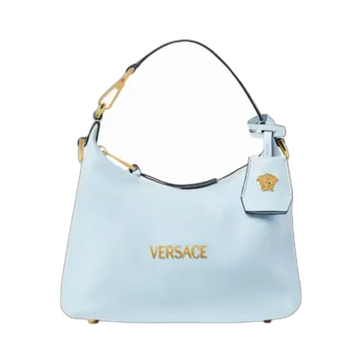 Logo Plaque Zipped Shoulder Bag