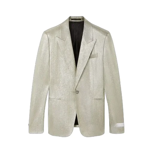 Lurex Thread Single-Breasted Blazer