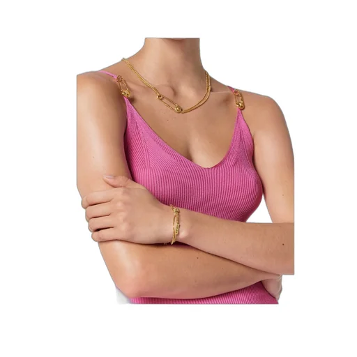 Safety-Pin Detailed Bracelet