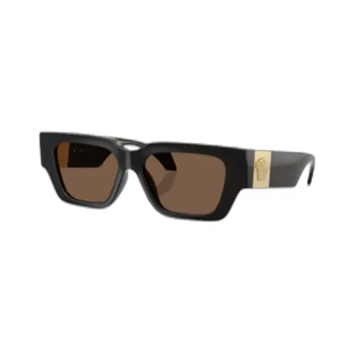 Medusa-Detail Rectangle-Frame Sunglasses