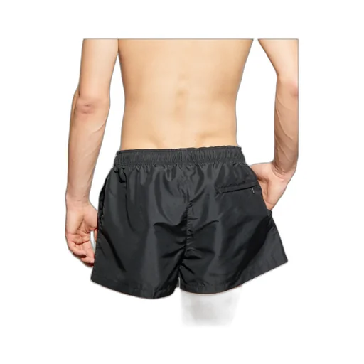 Drawstring Logo-Patch Swim Shorts