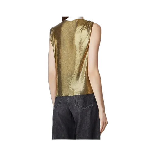 Safety Pin Mesh Top