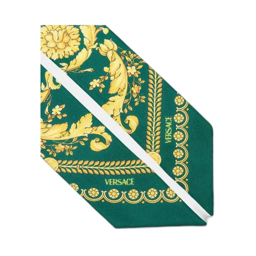 Barocco-Printed Skinny Cut Scarf Tie