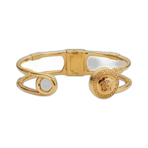 Medusa Head Safety Pin Bracelet