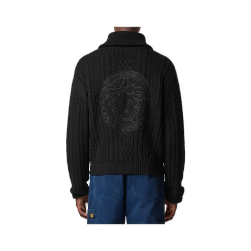 Zip-Up Knitted Cardigan