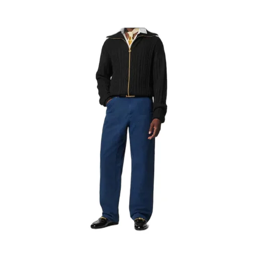 Zip-Up Knitted Cardigan