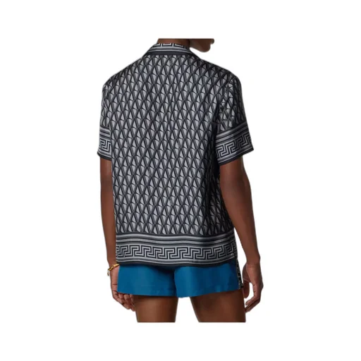 Pattern-Printed Short-Sleeved Shirt