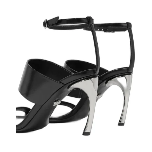 Medusa Head-Embellished Ankle-Strap Sandals