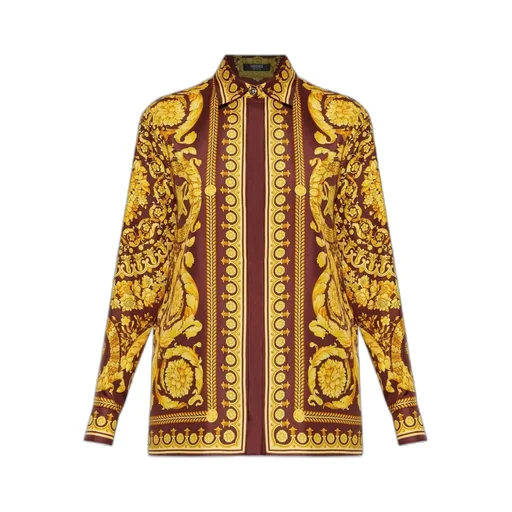 Baroque Pattern Long Sleeved Shirt