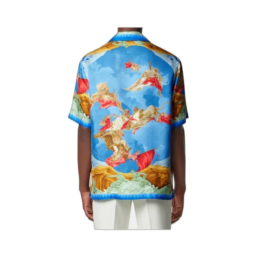 Pattern-Printed Short-Sleeved Shirt