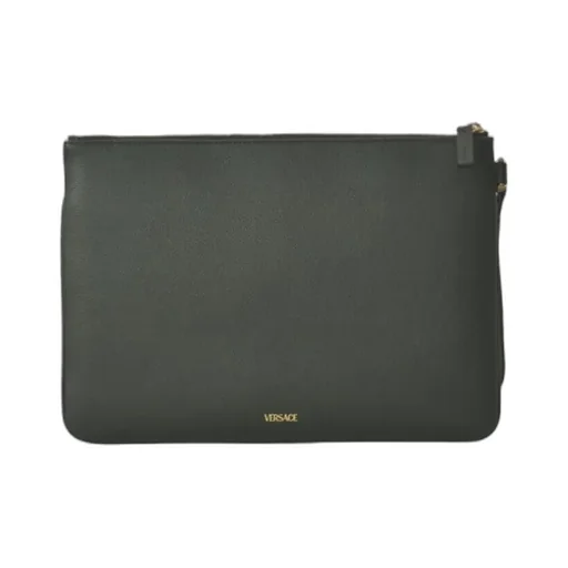 Medusa Head-Embellishment Clutch Bag