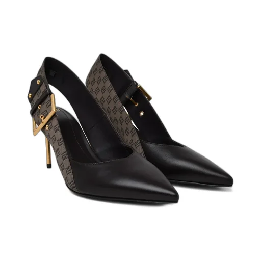 Ruby 75Mm Monogram-Jacquard Slingback Pumps