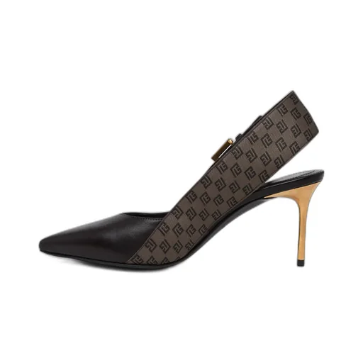 Ruby 75Mm Monogram-Jacquard Slingback Pumps