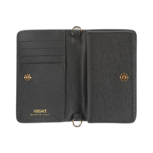 Logo-Plaque Leather Wallet