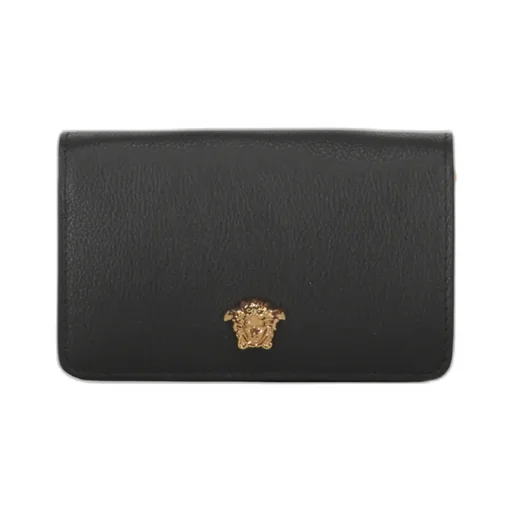 Logo-Plaque Leather Wallet