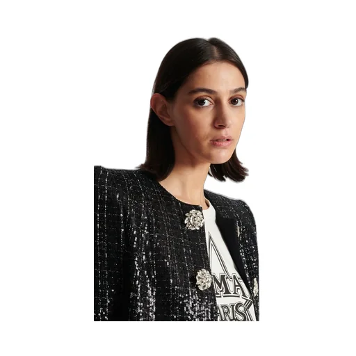 Tweed Sequin Embellished Jacket
